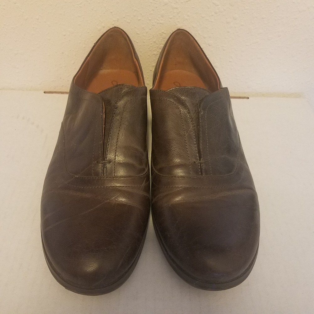 Arturo Chiang Leather Lucinda Slip-On Oxford Sz 9